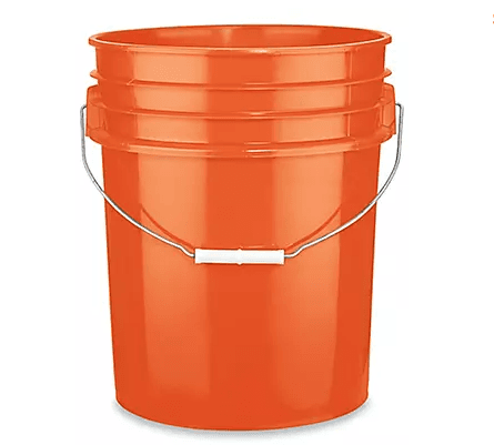 orange bucket