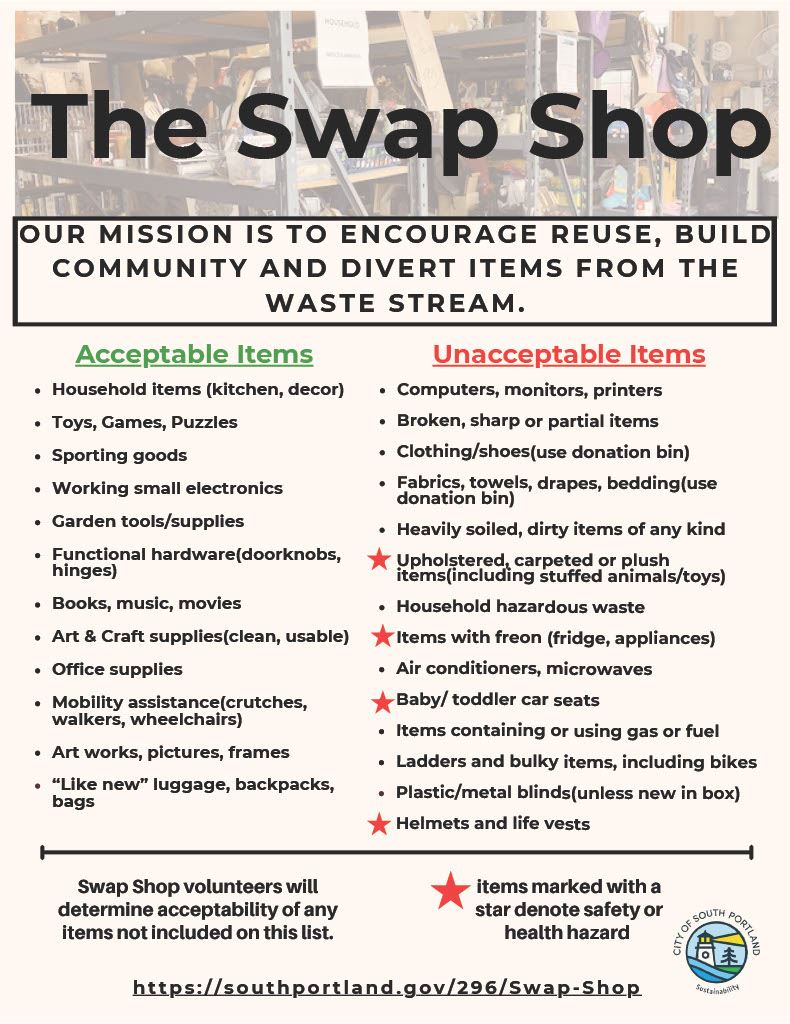2026 The Swap Shop Items List