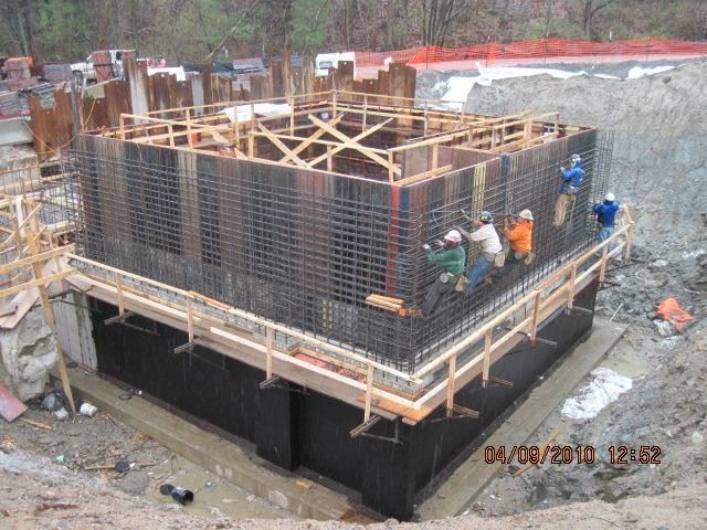 Photo of the Long Creek Pump Station during construction